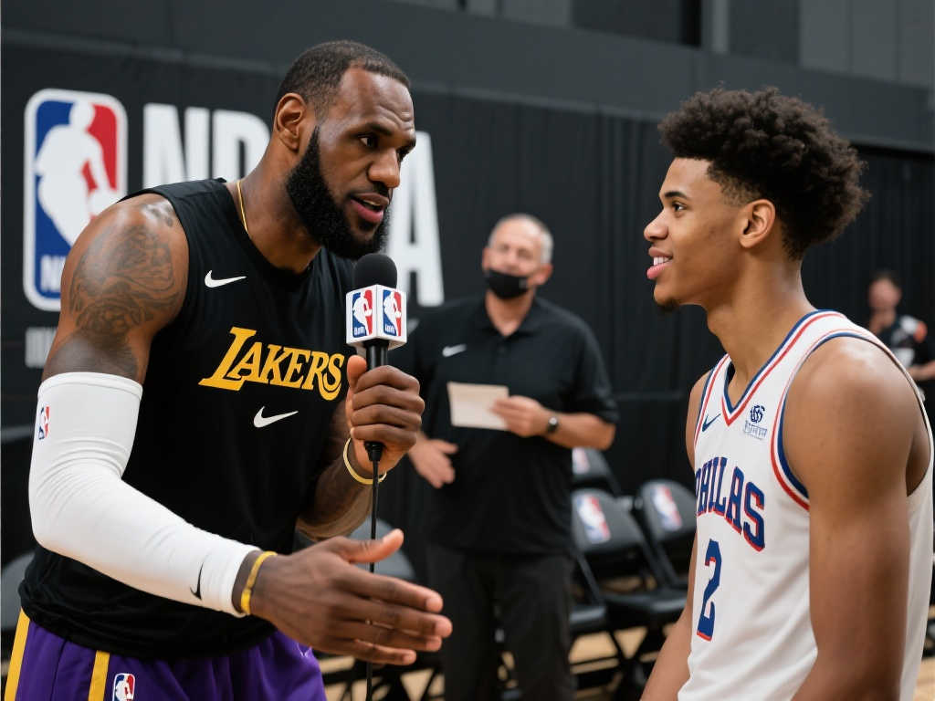 NBA总决赛媒体开放日球星互动频繁